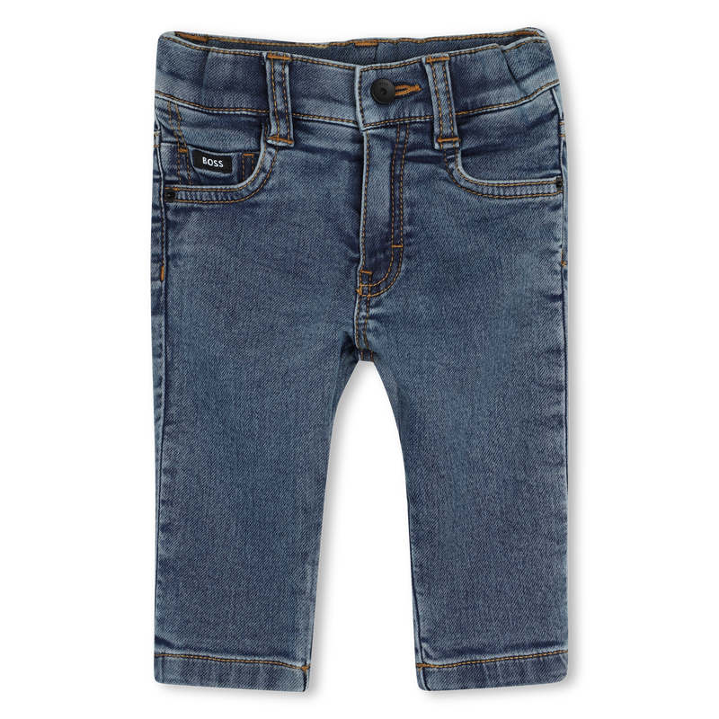 Jean en maille DOUBLE STONE+BLEACH