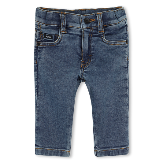 Jean en maille DOUBLE STONE+BLEACH