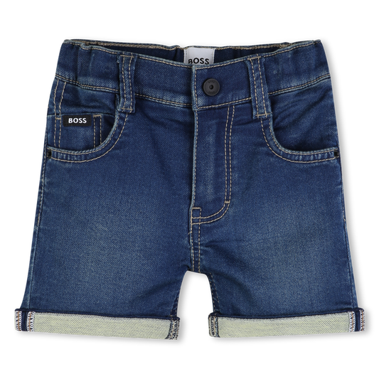 Short en jean PULVÉRISATION DE PIERRE