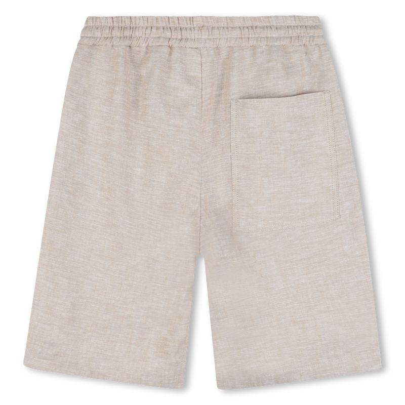 Short en lin ivoire