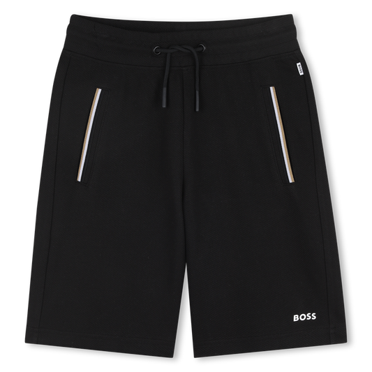 Bermuda en coton noir