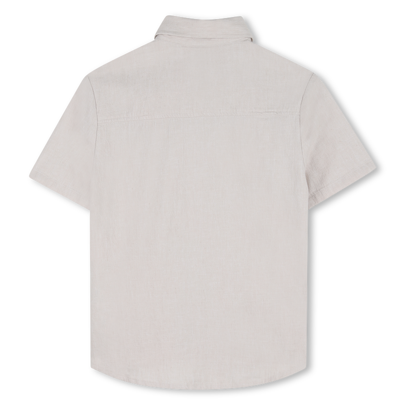 Chemise à manches courtes ivoire