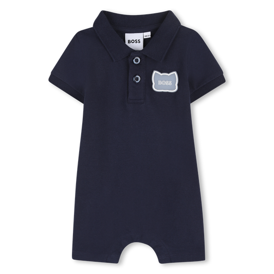 Combishort à boutons BLEU CARGO