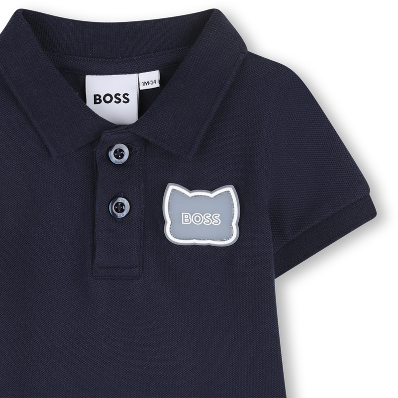 Combishort à boutons BLEU CARGO