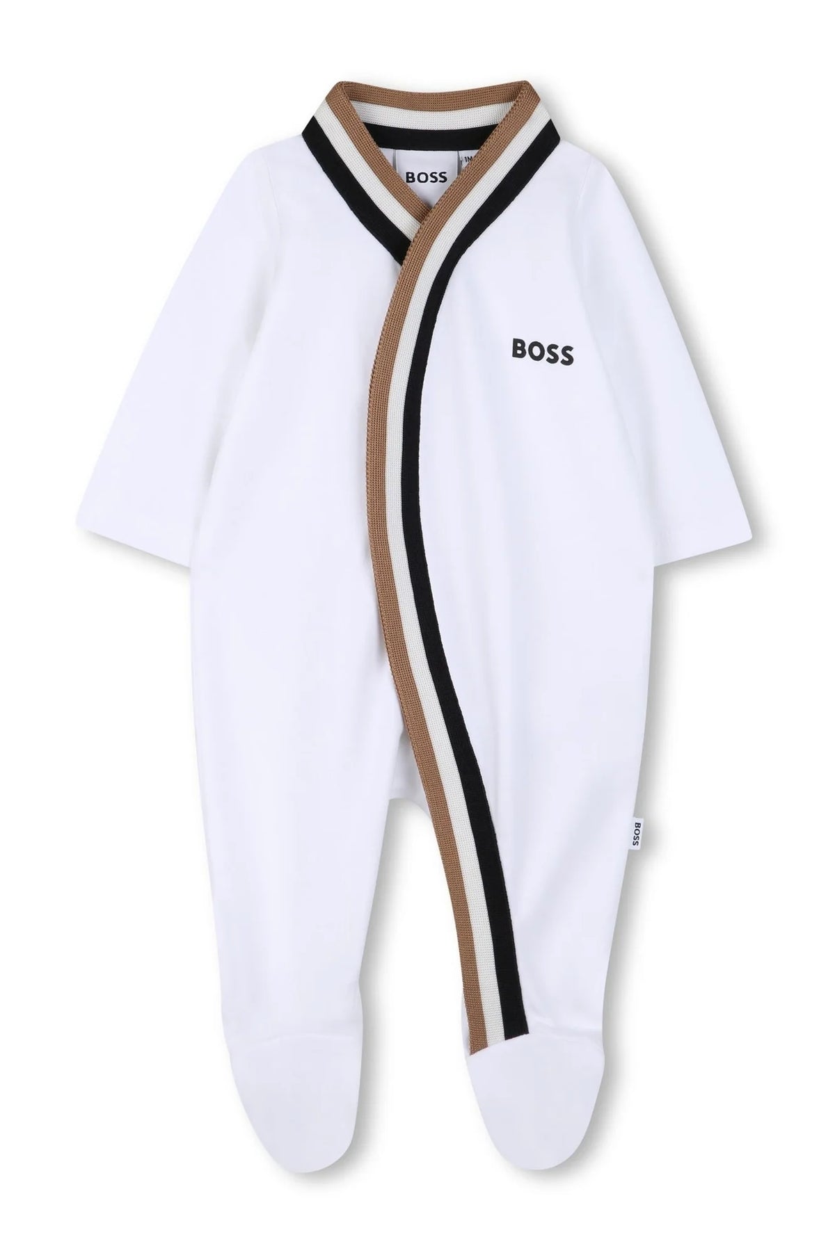 Ensemble naissance 3 pièces BOSS bébé garçon – Blanc
