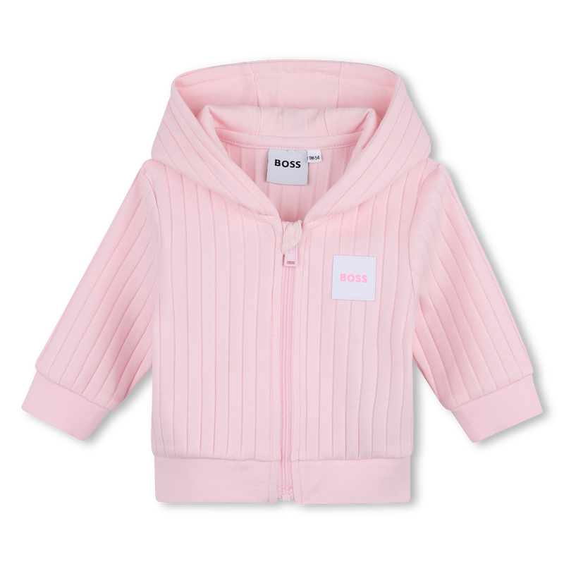 Ensemble jogging 3 pièces BOSS bébé fille – Rose