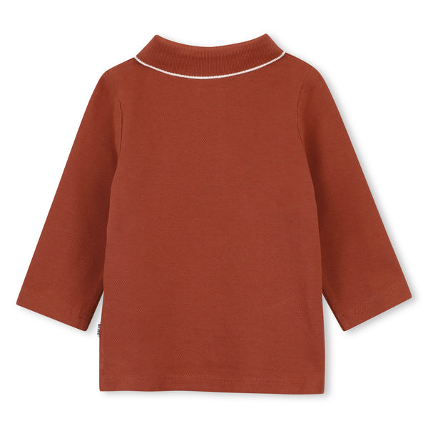 Polo manches longues BOSS bébé garçon – Rouge