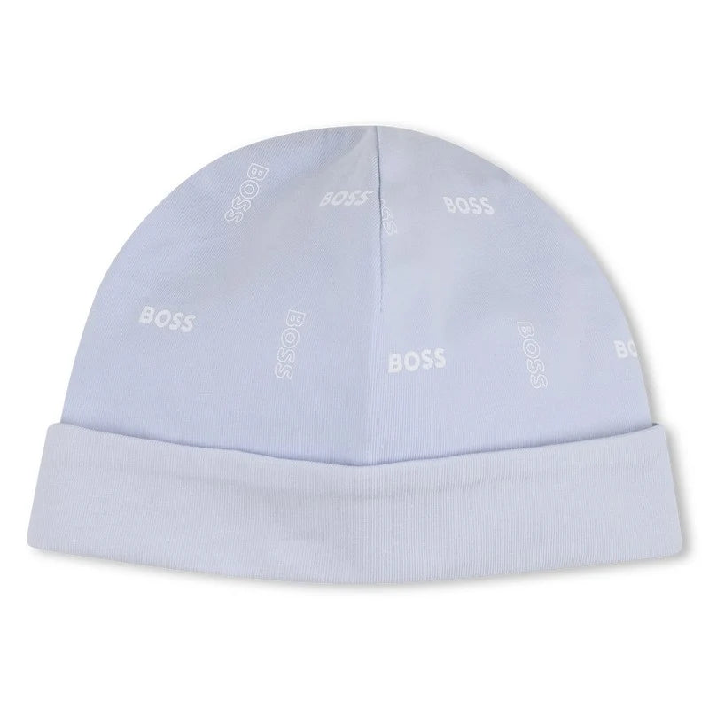 Ensemble grenouillère + bavoir + bonnet