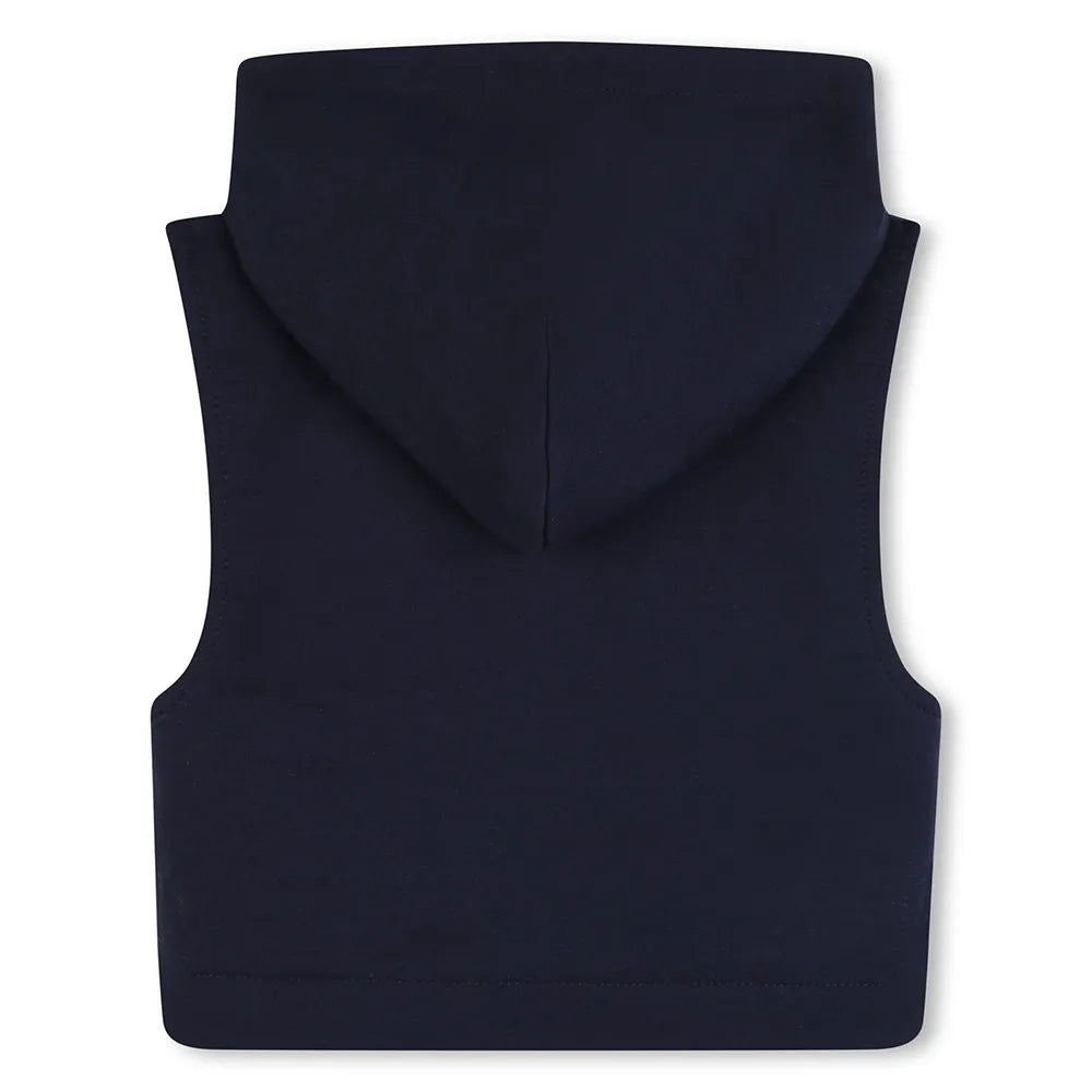 ENSEMBLE BOSS 3 PIÈCES BLEU – T-SHIRT, SWEAT SANS MANCHES & SHORT