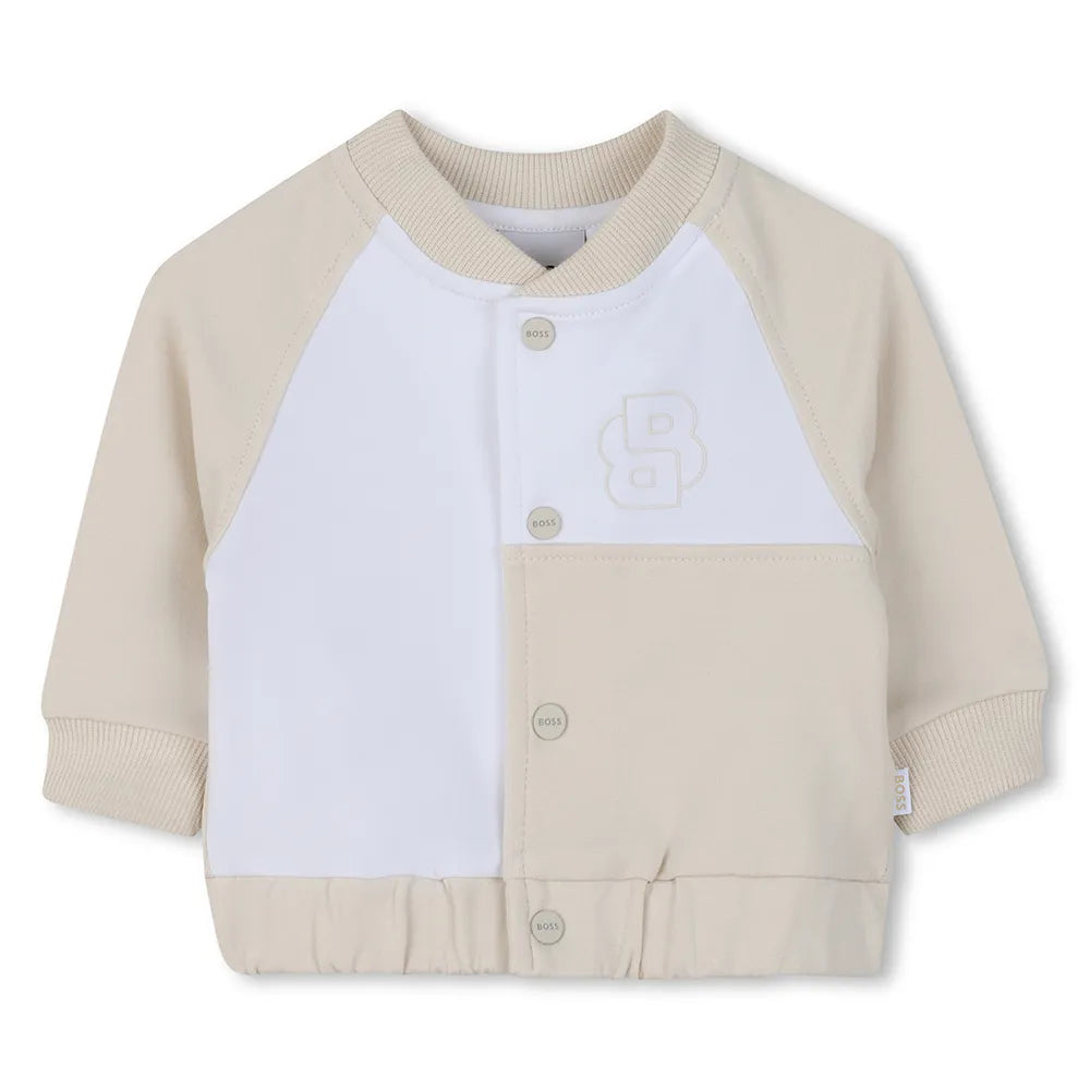 Ensemble jogging 3 pièces BOSS bébé garçon – Beige
