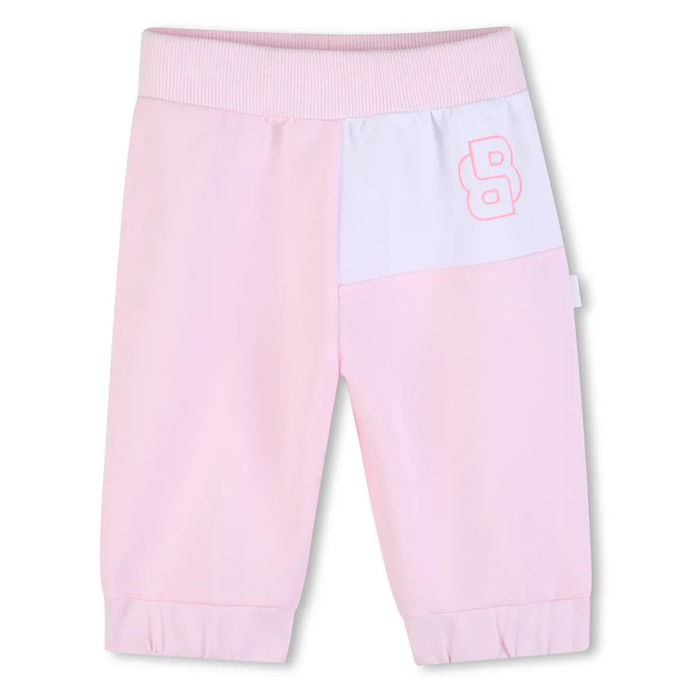 Coffret jogging 3 pièces BOSS bébé fille – Rose