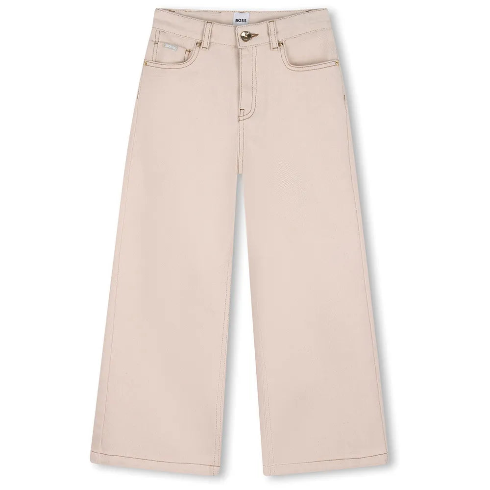 Pantalon large BOSS fille – Beige