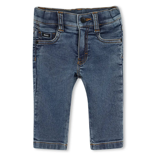 Jean en denim stretch BOSS bébé garçon – Bleu