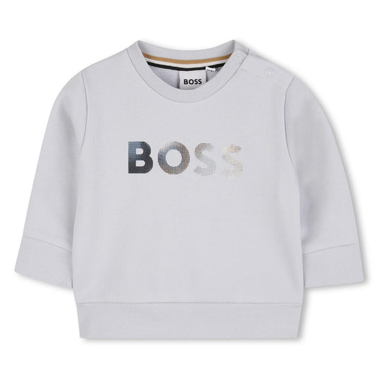 Sweat BOSS bébé garçon – Bleu glacier