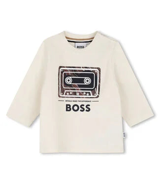 T-shirt manches longues imprimé cassette BOSS bébé garçon