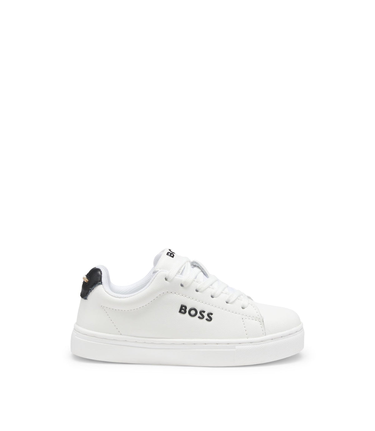 Baskets en cuir BOSS garçon – Blanc