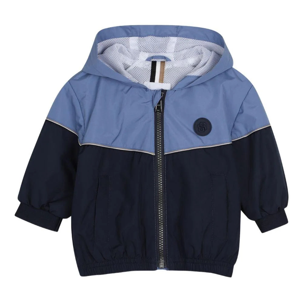 Coupe-vent colour block BOSS bébé garçon – Bleu