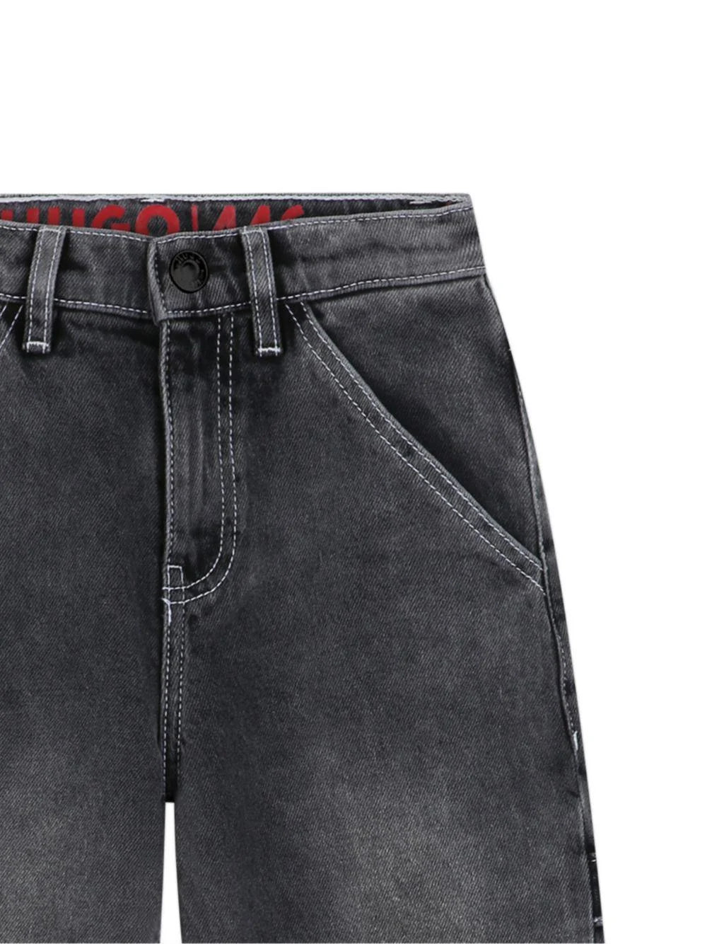 Jean charpentier HUGO garçon – Noir