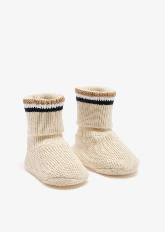 Coffret bonnet et chaussons BOSS bébé – Beige