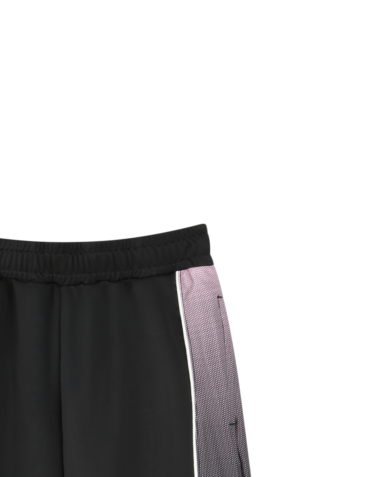 short sport boss enfant noir rose vue detail panneau lateral