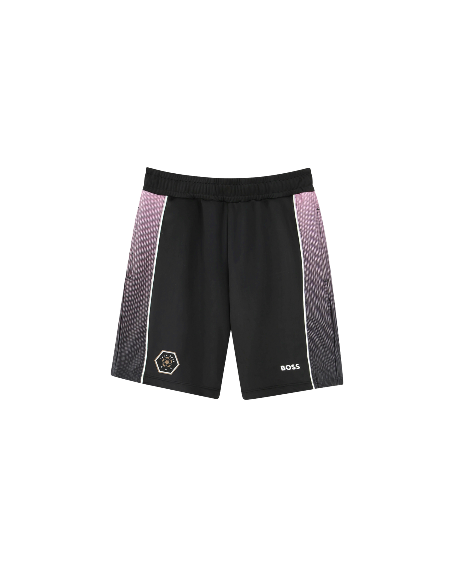 short sport boss enfant noir rose