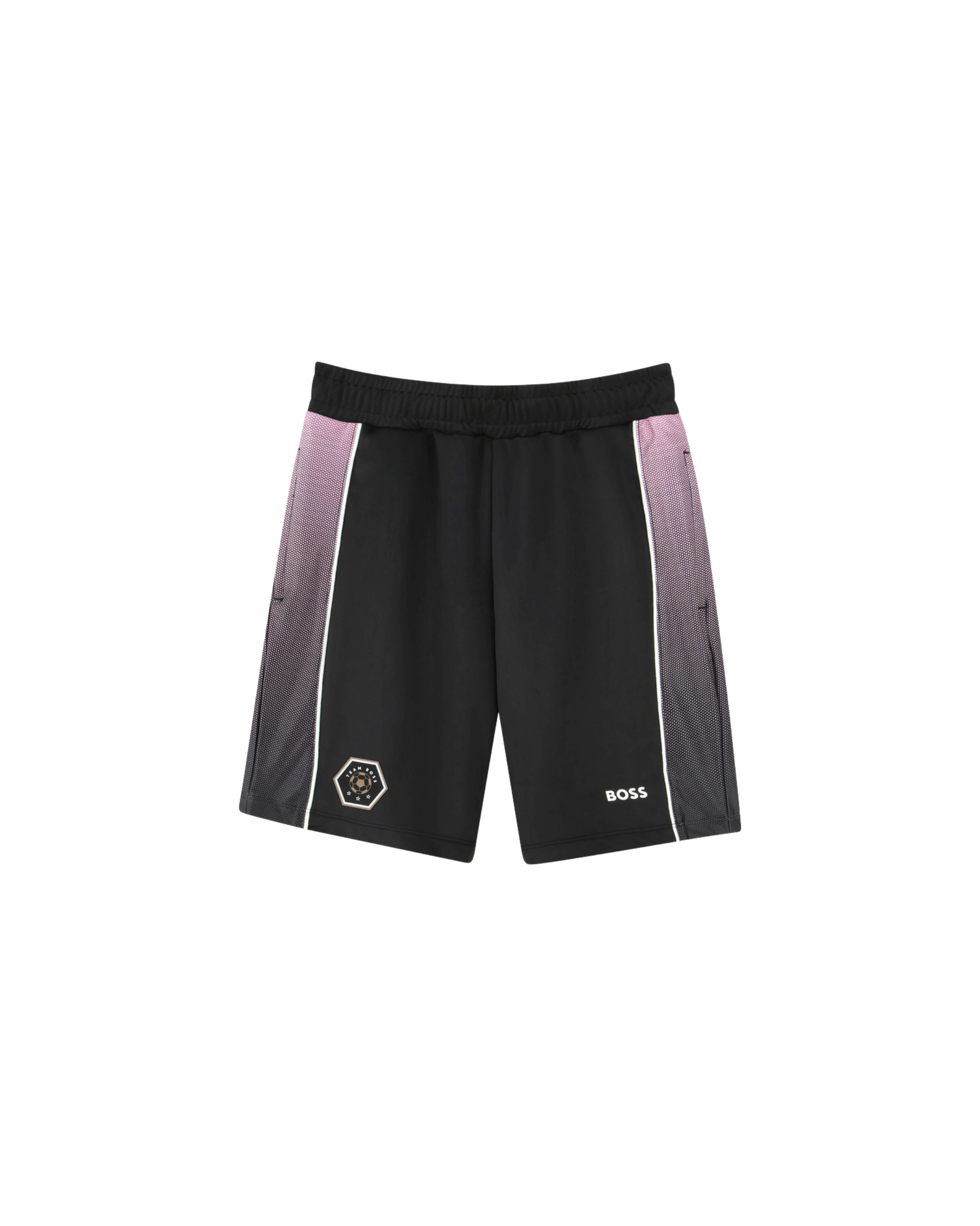 short sport boss enfant noir rose