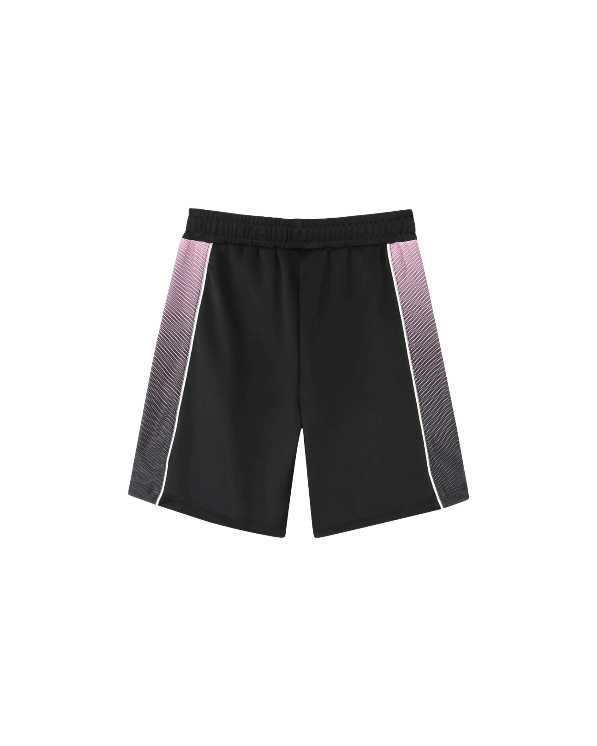 short sport boss enfant noir rose vue face avec logo