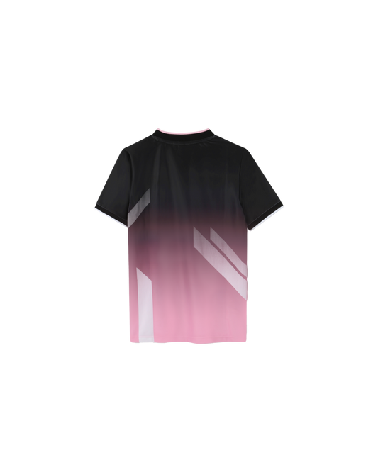 t shirt sport boss enfant noir rose vue arriere