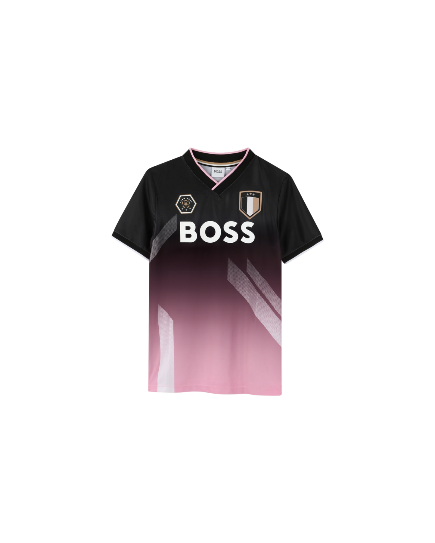 t shirt sport boss enfant noir rose