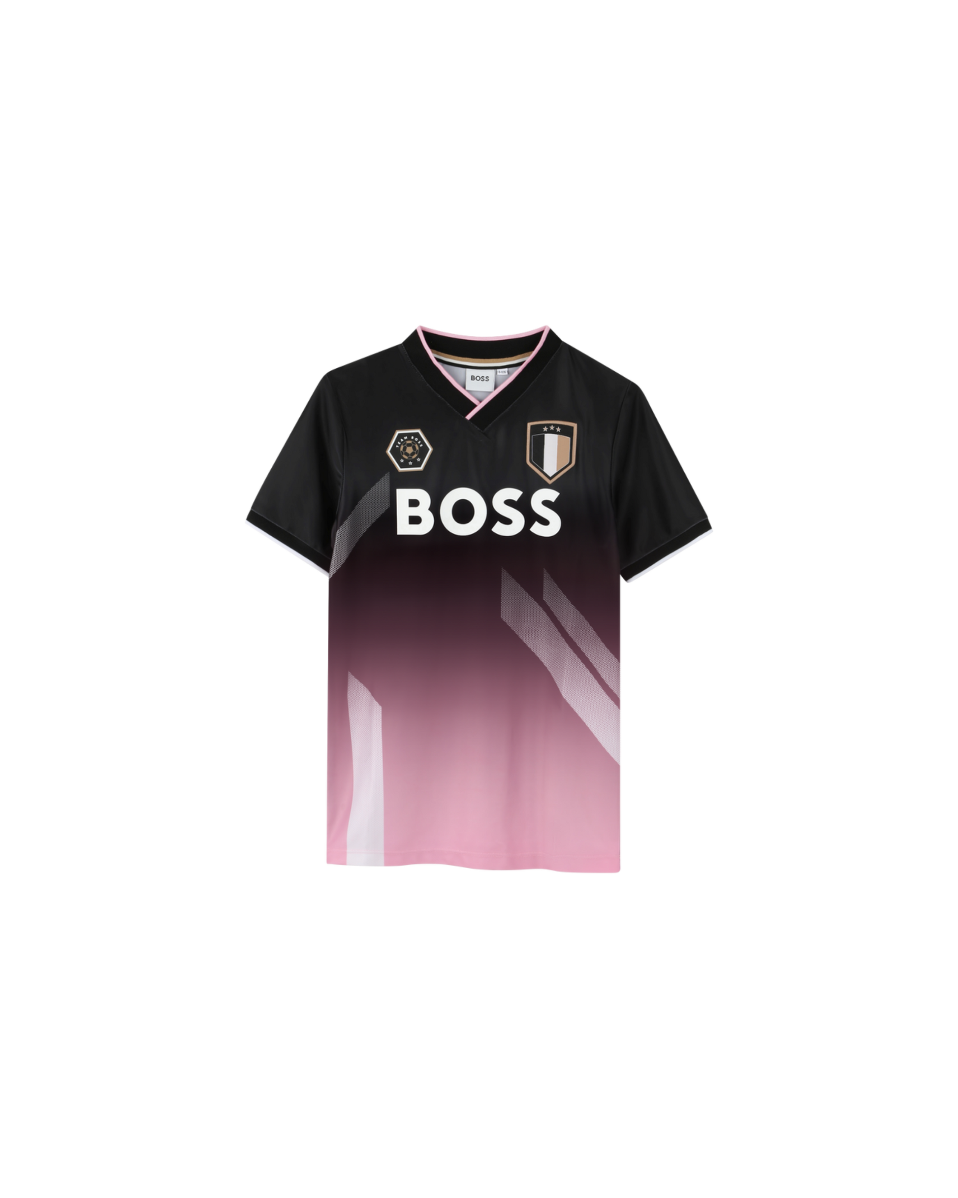 t shirt sport boss enfant noir rose